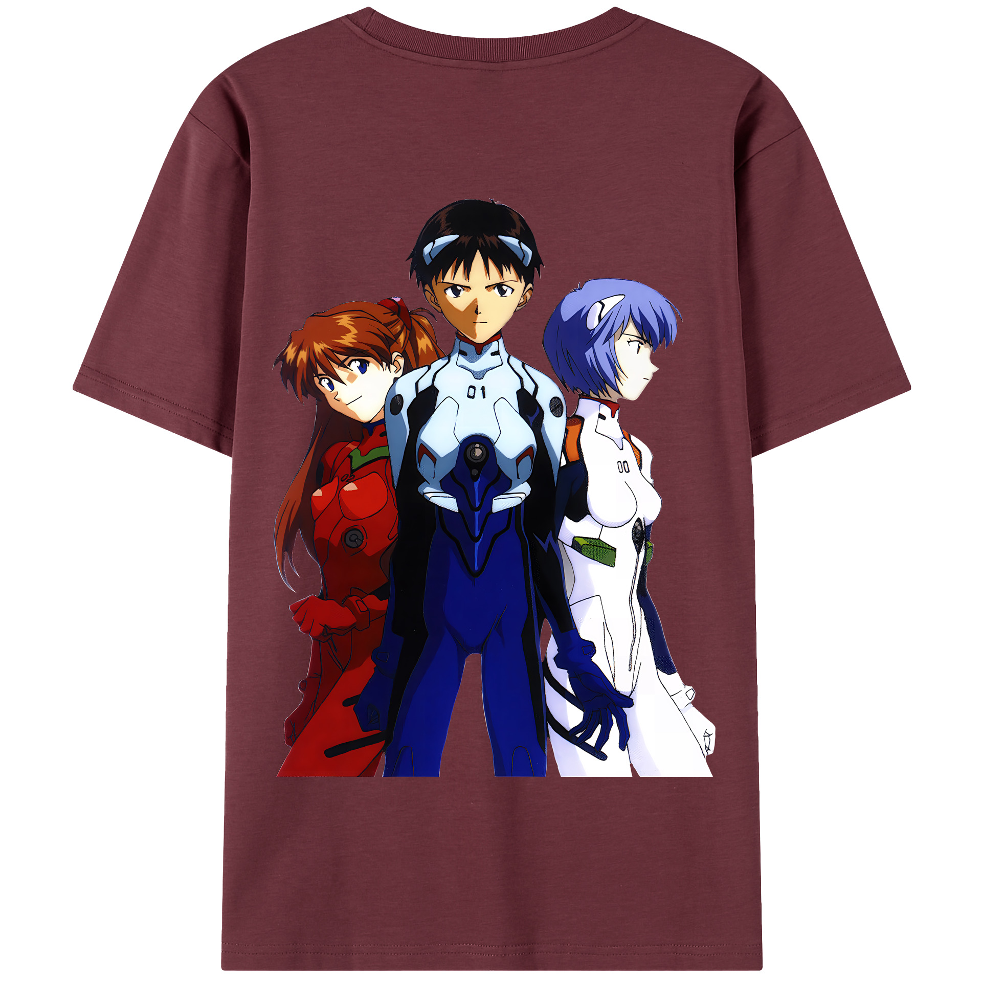 （画像用） EVA 新世紀エヴァンゲリオン 綿100％半袖Tシャツ（背面プリント）